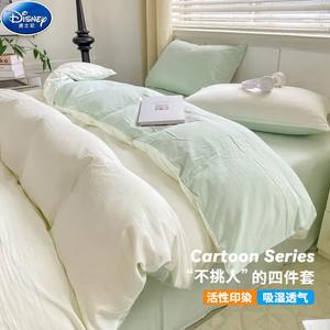 Disney Комплект постельного белья 1,5 м, 4 предмета: пододеяльник 150x200 см, простыня, 2 наволочки, для сна в обнаженном виде