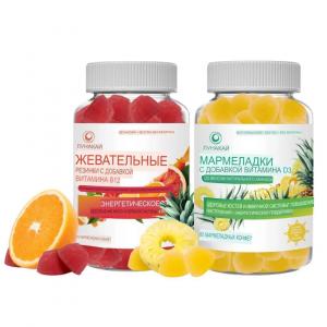 Комплекс Витамин 12 + Витамин D3 Lunakai, 60 таблеток + 60 таблеток