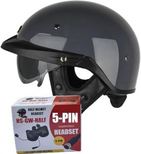 Полушлем Honda Soman H6, серый