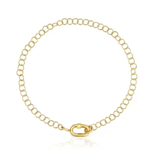 Браслет Tous Hold Oval Chain, золото