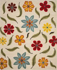 Ковер SAFAVIEH, 275 x 366 см, Blossom Collection, бежевый/мульти, геометрический рисунок, идеален для помещений с высокой проходимостью в гостиной, спальне, столовой (BLM678A)