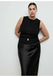 Юбка Mango A-line skirt, Black