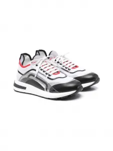 Кроссовки в стиле колор-блок DSQUARED2 KIDS, белый