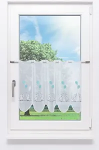 Штора для кафе LYSEL - Elephant (Ш x В) 194,4 см * 45 см, синяя/разноцветная Lysel