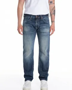 Мужские джинсы классического кроя с пятью карманами Replay, синий