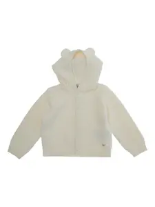 Кардиган с логотипом Emporio Armani Kids, нейтральный