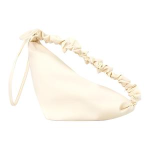 COS Полиамидная треугольная сумка через плечо с бахромой женская бежевая, Beige