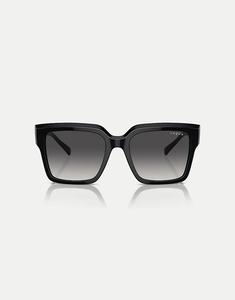 Солнцезащитные очки Vogue Square с серыми линзами в черном цвете