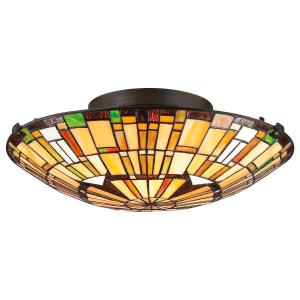 Настольная лампа Elstead Lighting разноцветный, темно-коричневый диаметр/высота: 14,6/42,0 см