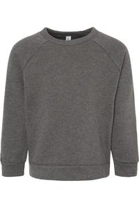 Толстовка реглан из флисовой губки для малышей BELLA + CANVAS, цвет deep heather