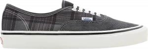 Кроссовки Vans Authentic 44 DX Anaheim Factory - Corduroy Plaid, серый