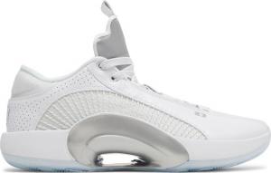 Кроссовки Air Jordan 35 Low White Metallic Silver, белый