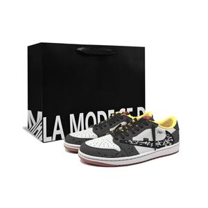 Трэвис Скотт X Air Force 1 винтажные баскетбольные кроссовки унисекс лоу топ Nike, серый