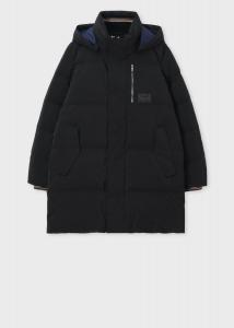 Пуховое пальто с укороченным логотипом Paul Smith, цвет Black