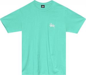 Футболка Stussy Basic Tee 'Green', зеленый