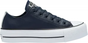 Кроссовки Converse Wmns Chuck Taylor All Star Platform Low Anodized Metals - Obsidian, синий