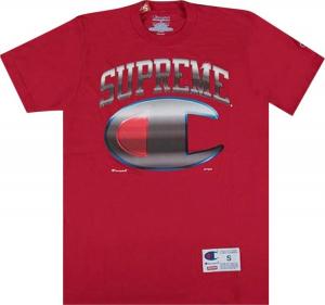 Футболка Supreme Champion Chrome Short-Sleeve Top 'Red', красный