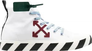 Кроссовки Off-White Vulc Sneaker Mid White Burgundy, белый