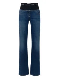 Джинсы с поясом Elisabetta Franchi, синий