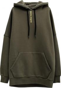 Худи Palm Angels Ns Logo Over Hoodie 'Military/Yellow', желтый