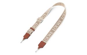 Сумка через плечо из ткани и кожи с аппликацией, ремешок, женская, светло-бежевый/коричневый LOEWE