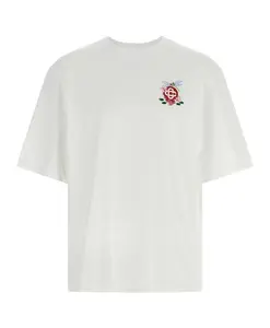 Футболка с цветочным принтом «Стрекоза» Casablanca, белый