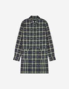 Мини-платье-рубашка с плиссировкой от Maison Kitsune