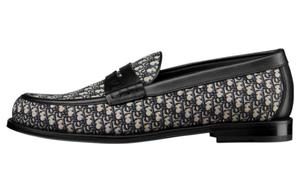 Лоферы Dior Granville Oblique, черный / бежевый