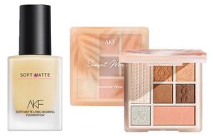 Набор косметики Women's AKF, soft mist foundation #01 ivory white + 02 sunset mocha