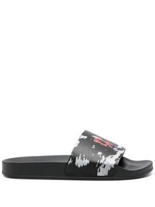 Шлепанцы с принтом 44 44 LABEL GROUP, черный