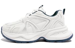 Высокие устойчивые к истиранию дышащие низкие массивные кроссовки Unisex TUOPIN, бело-синие (мужские улучшенные)