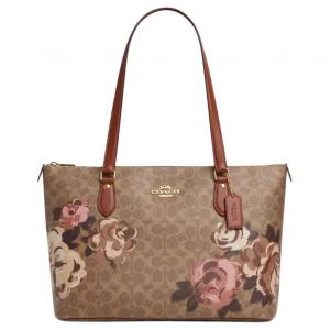 Coach Сумка-шоппер, сумка для покупок, дамская сумочка, сумка через плечо, большая женская, бежевого цвета, разнообразная расцветка