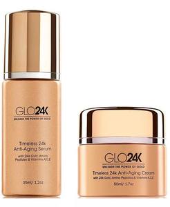 Антивозрастной крем и сыворотка Glo24K