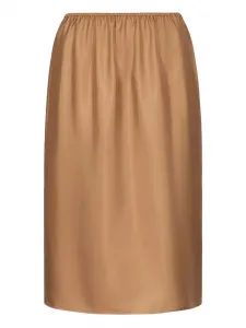 Юбка миди Vasali с эластичным поясом Loulou De Saison, коричневый