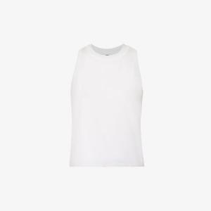 Топ из эластичного джерси Energy без рукавов с нашивкой-логотипом Vuori, белый