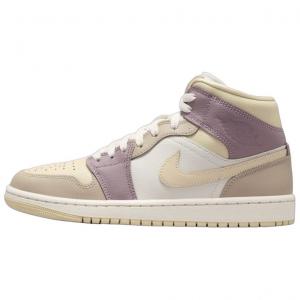 Jordan Кроссовки 1 Mid Light Orewood Brown Taupe Grey Women's