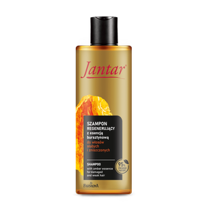 Восстанавливающий шампунь с янтарной эссенцией для слабых и поврежденных волос, 300 мл Jantar Bursztynowa regeneracja