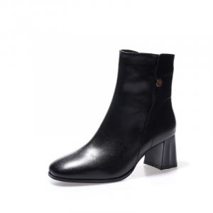 Devanro Женские полусапожки абрикосовые на каблуке 6 см, цвет Apricot