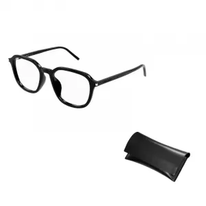 SAINT LAURENT Прямоугольная оправа для очков, Black