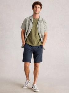 Хлопковая рубашка Hayle Regular Fit с геометрическим отложным воротником White Stuff, Natural/Multi