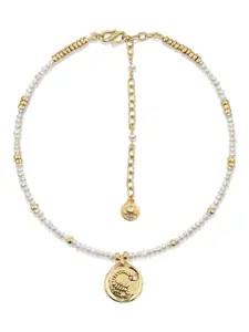 Колье Astro Scorpio Pearls Goossens, золотистый