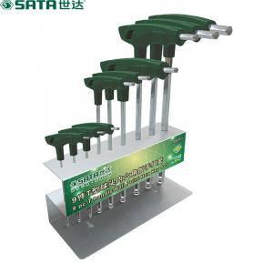 Shida SATA 09117 Набор шестигранных ключей с Т-образной шаровой головкой, 9 предметов (срок поставки две недели)
