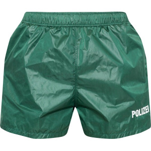 Шорты Vetements Polizei Swim Shorts 'Police Green', зеленый