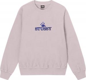 Толстовка Stussy Glamour Pigment Dyed Crew 'Blush', фиолетовый