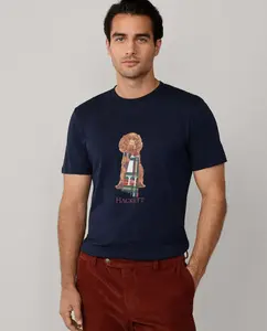 Мужская футболка Harry Fit классическая Hackett, темно-синий