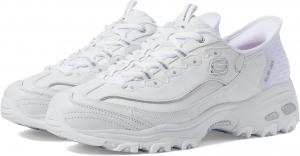 Кроссовки SKECHERS D'Lites New Scene Hands Free Slip - Ins, White Silver