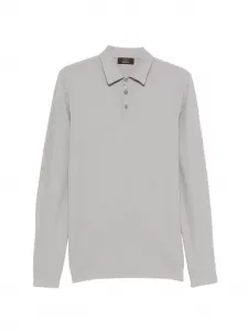 Поло с длинными рукавами Zanone, серый