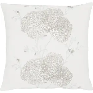Декоративная подушка 7903 Loft Meta, наволочка без наполнителя, 1 шт. Apelt, Weiß/silberfarben + gemustert