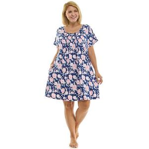 Плюс сайз уютная роскошная ночная сорочка Croft & Barrow, Tia Floral Austin Rver