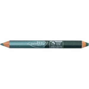 Duo Night Eye and Eyeshadow Pencil Petrol Green/Emerald Green Purobio